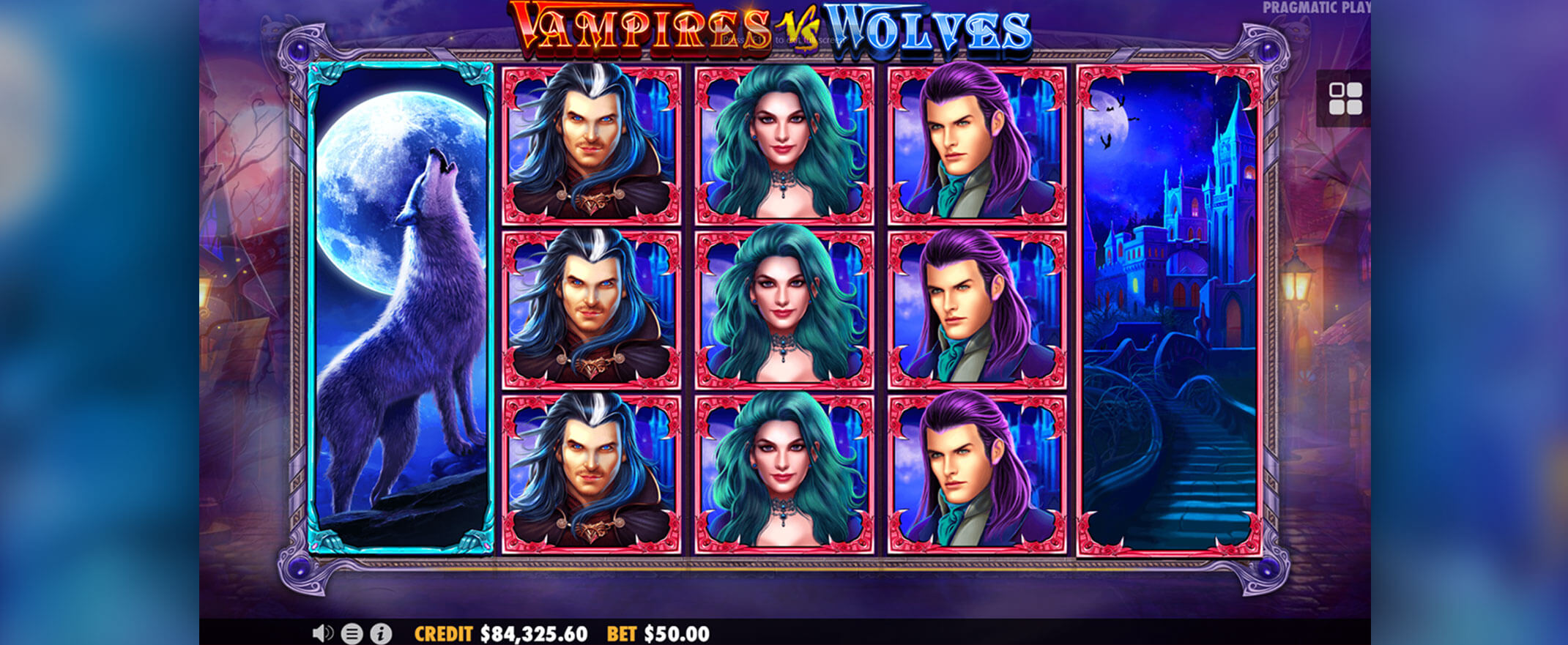 Vampires vs Wolves video slot from Pragmatic Play