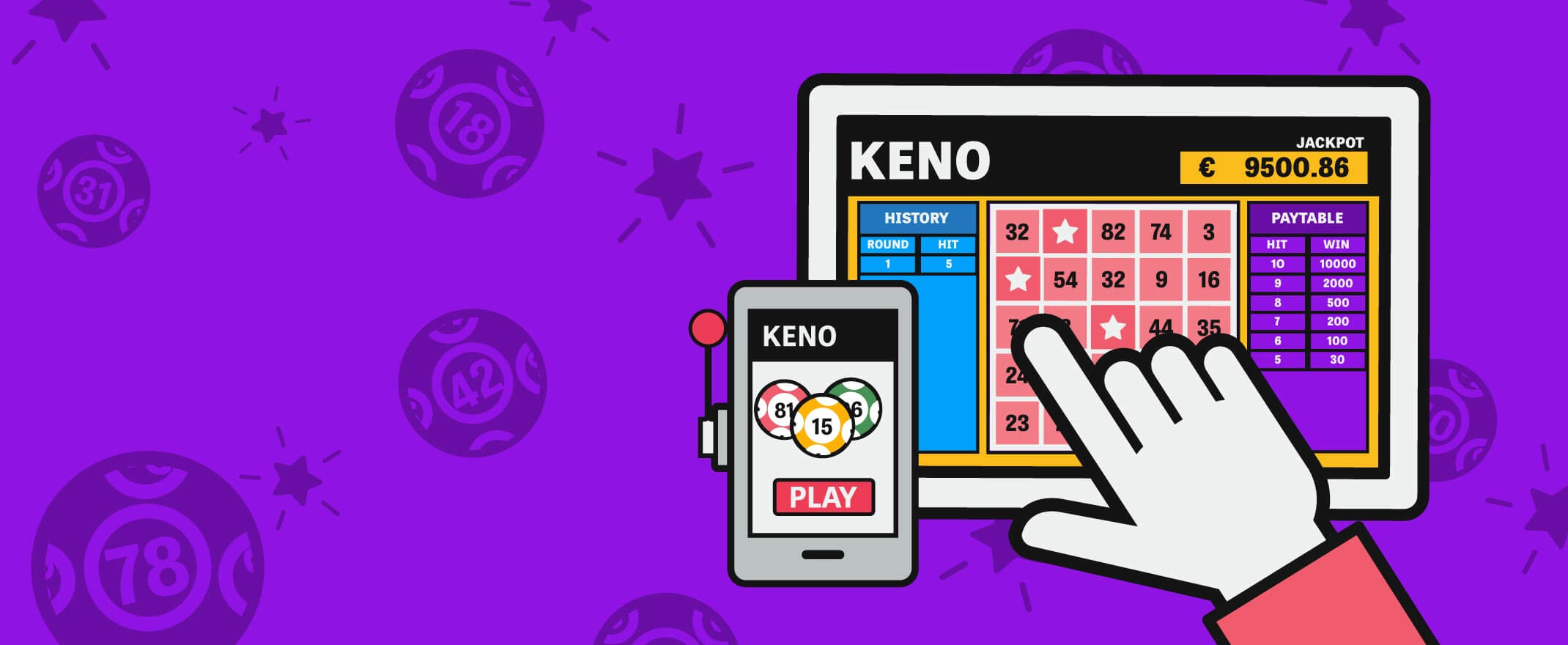 Play Keno online for free and learn the game