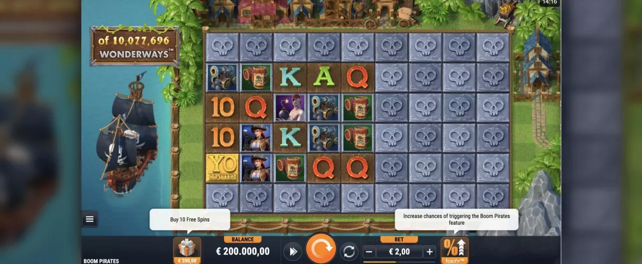 Boom Pirates slot by Foxium & Microgaming