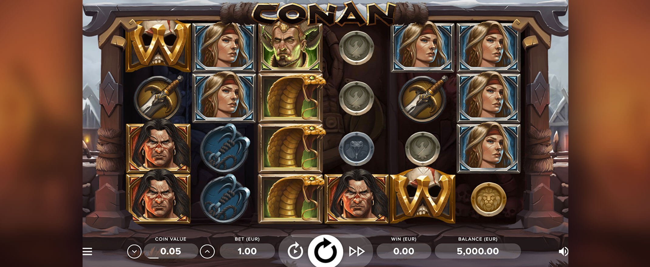 Conan video slot by NetEnt