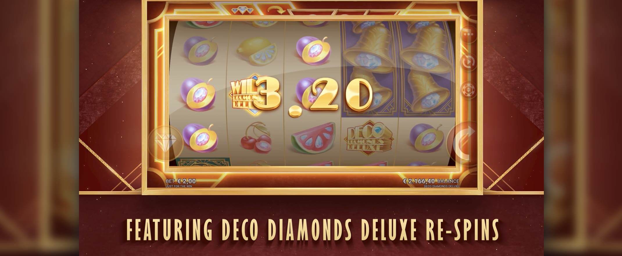 Deco Diamonds Deluxe slot by Just For The Win & Microgaming