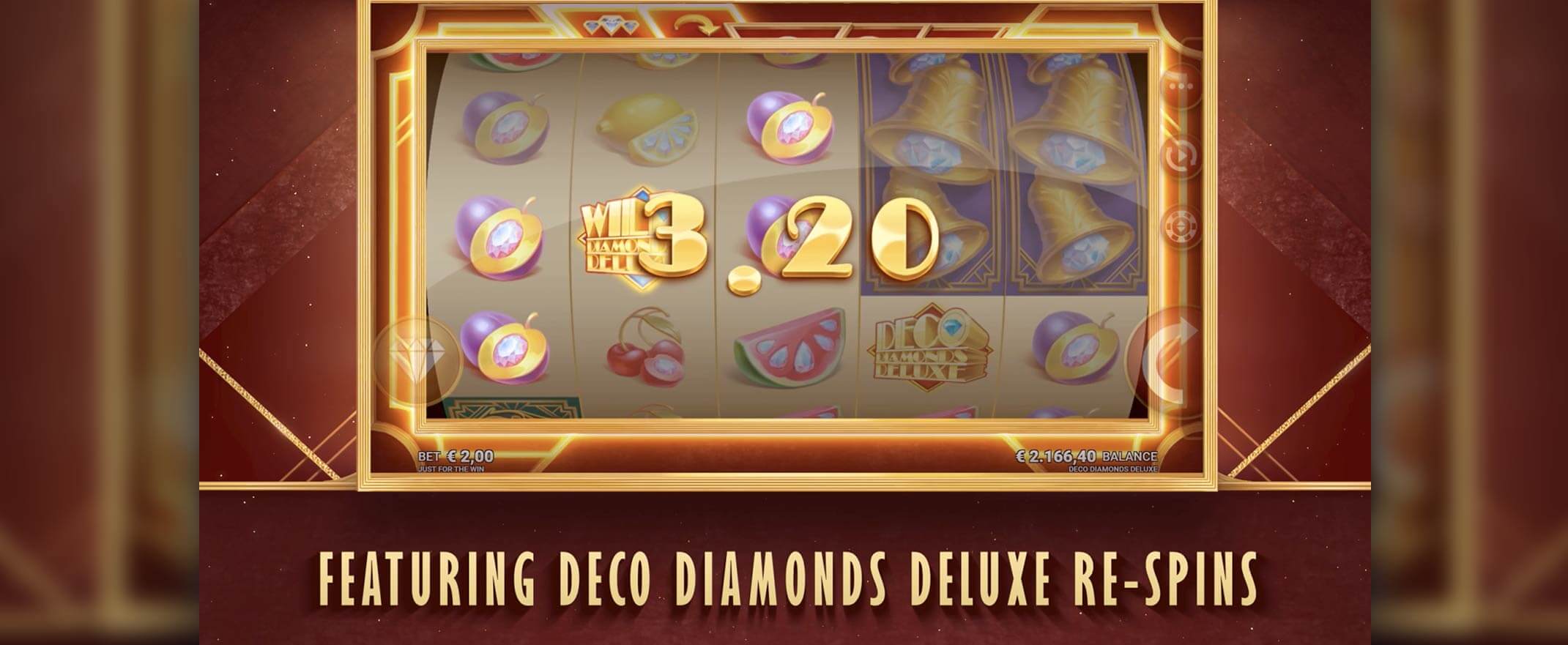 Deco Diamonds Deluxe peliautomaatti - Just For The Win & Microgaming