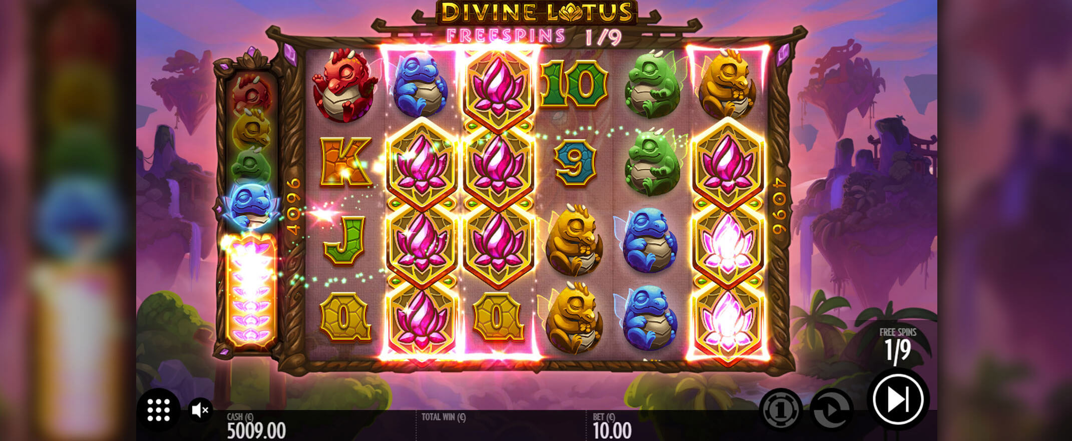 Divine Lotus slot by Thunderkick