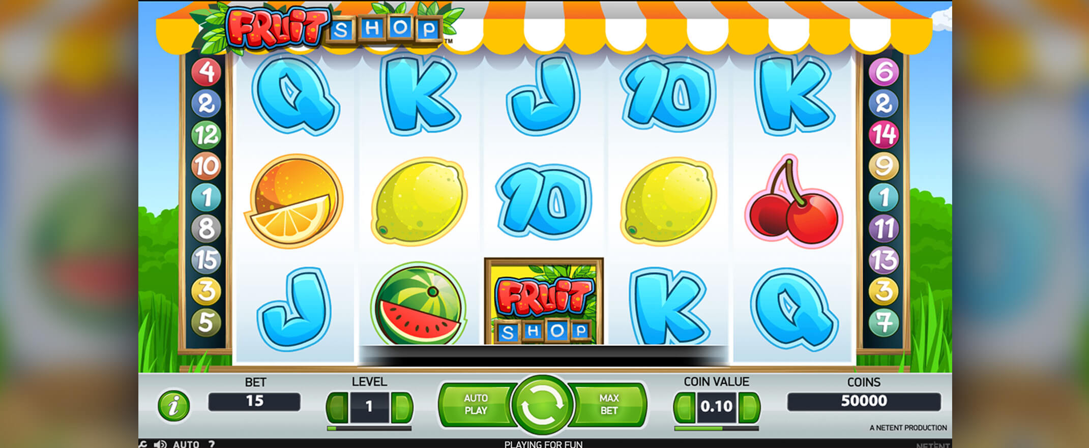 Fruit Shop Spielautomat spielen