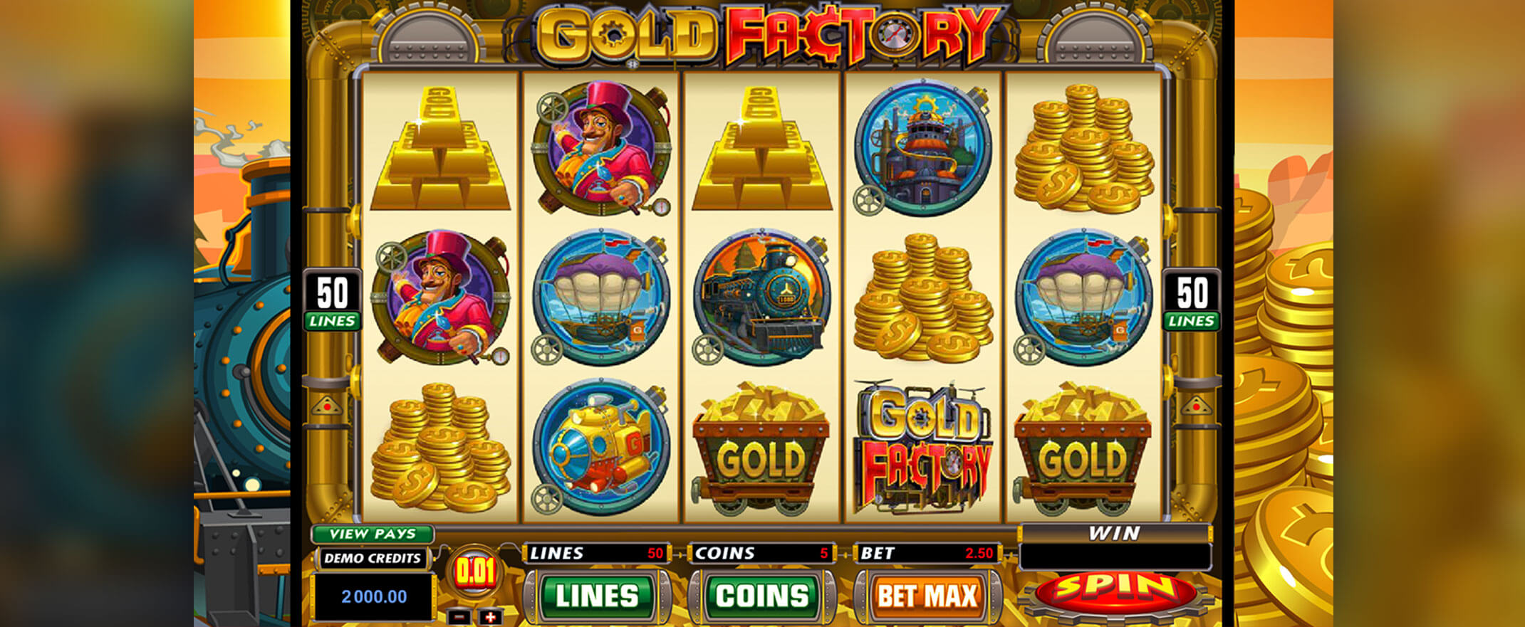 Gold Factory slot by Microgaming