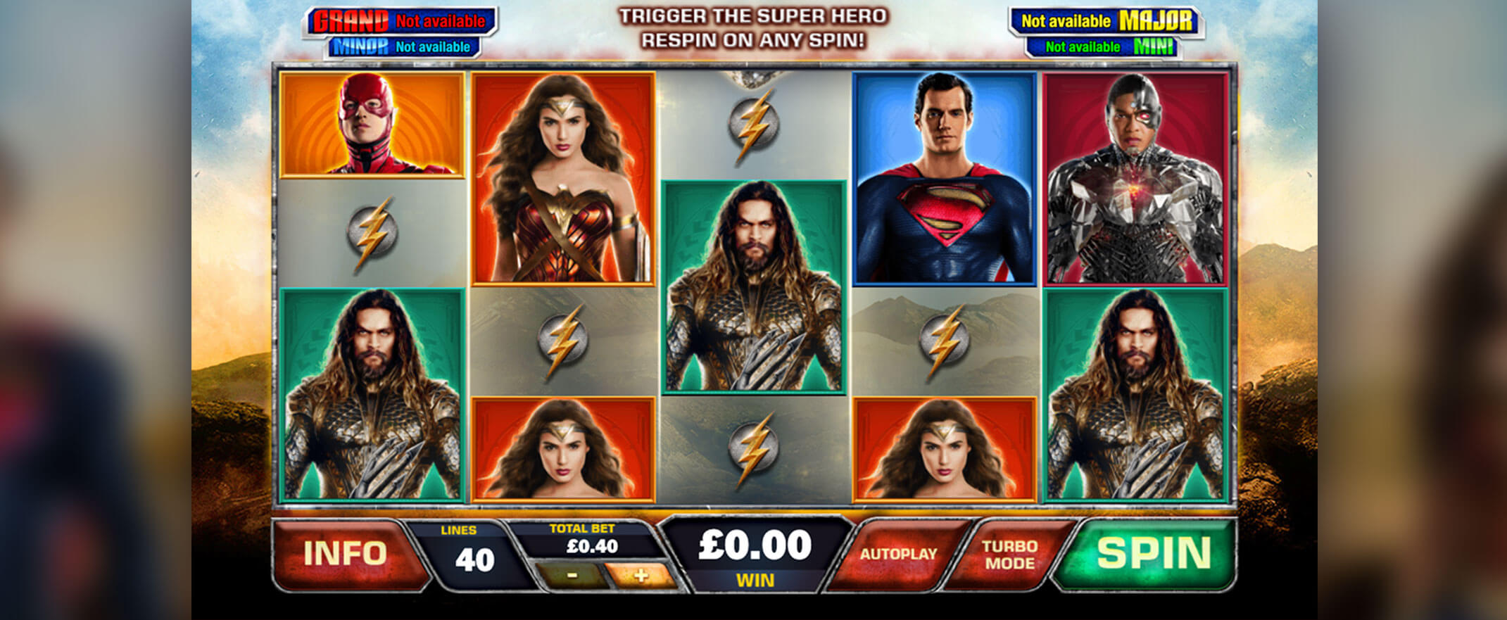 Justice League video slot by Playtech