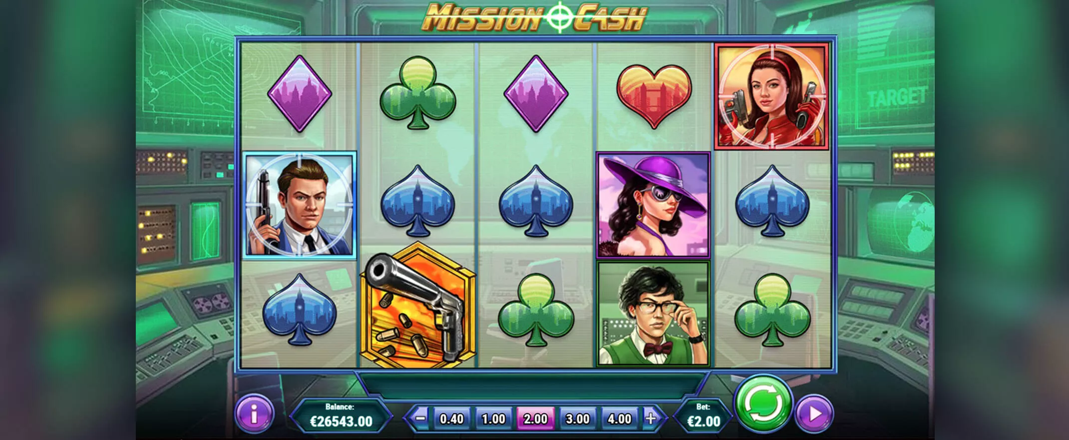 Mission Cash video slot by Play'n Go