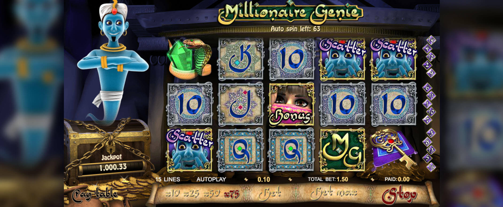 millionaire genie spilleautomat