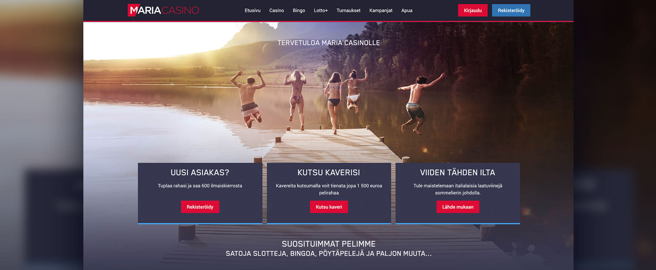 Maria Casino kotisivu