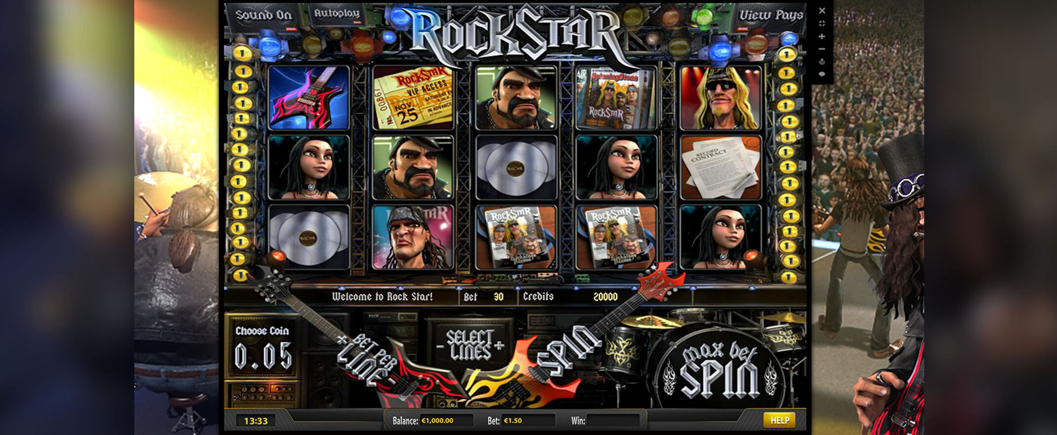 Rock Star Spielautomat spielen