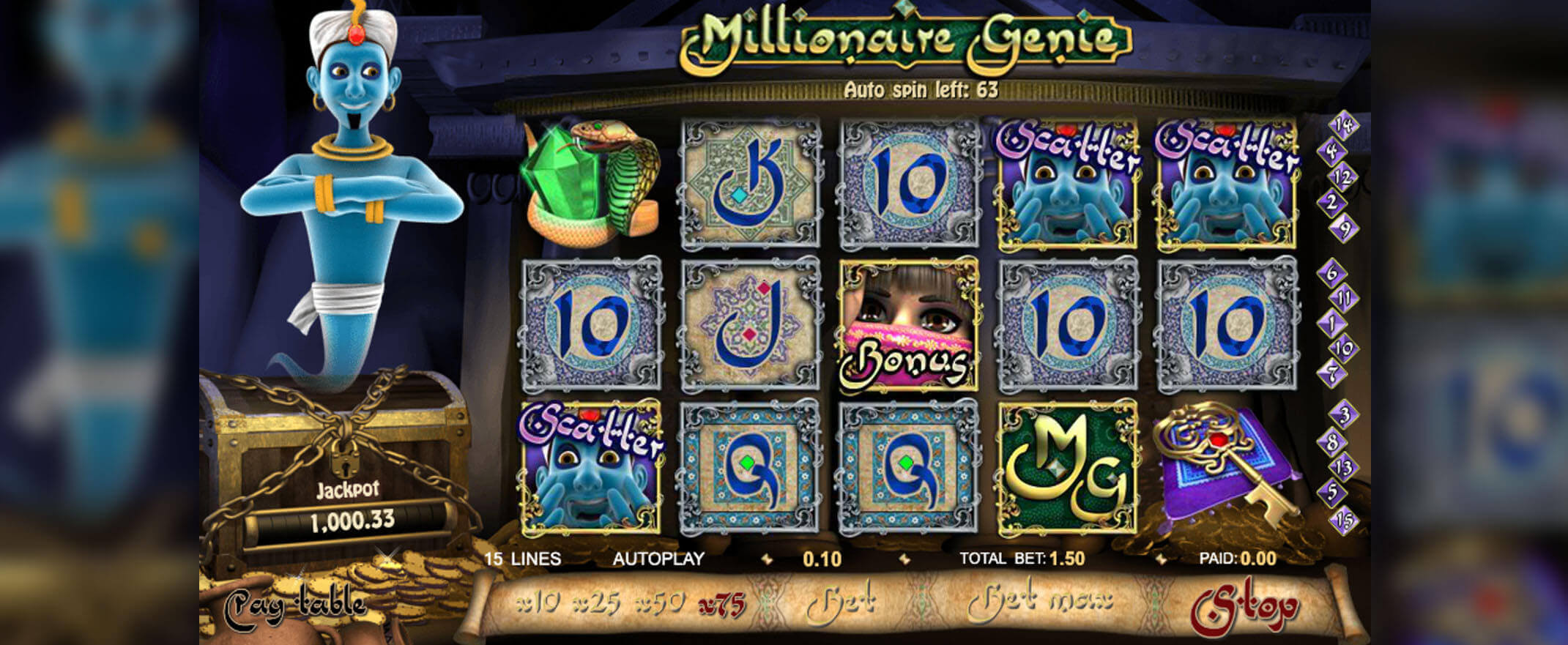 Millionaire Genie Spilleautomat