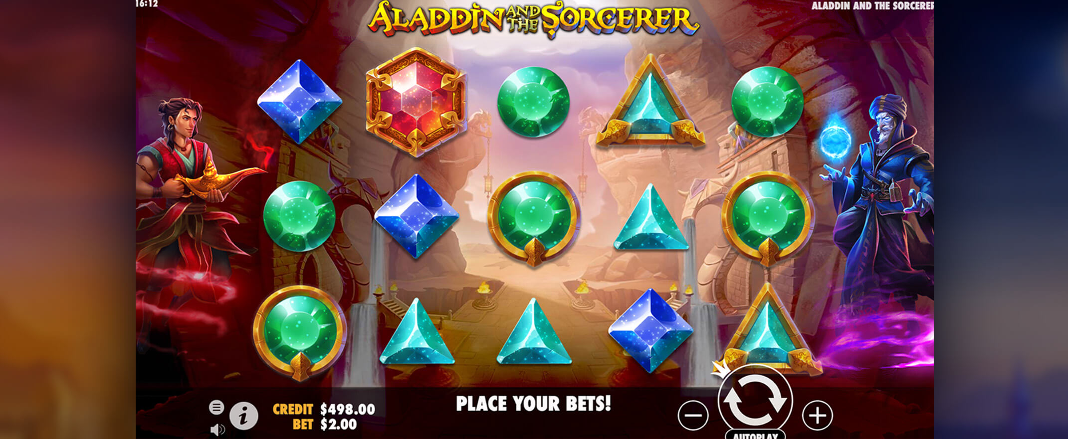 Aladdin and the Sorcerer Spielautomat spielen