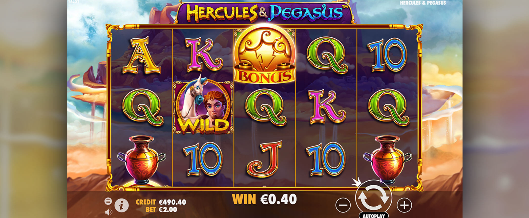 Hercules and Pegasus Spielautomat spielen