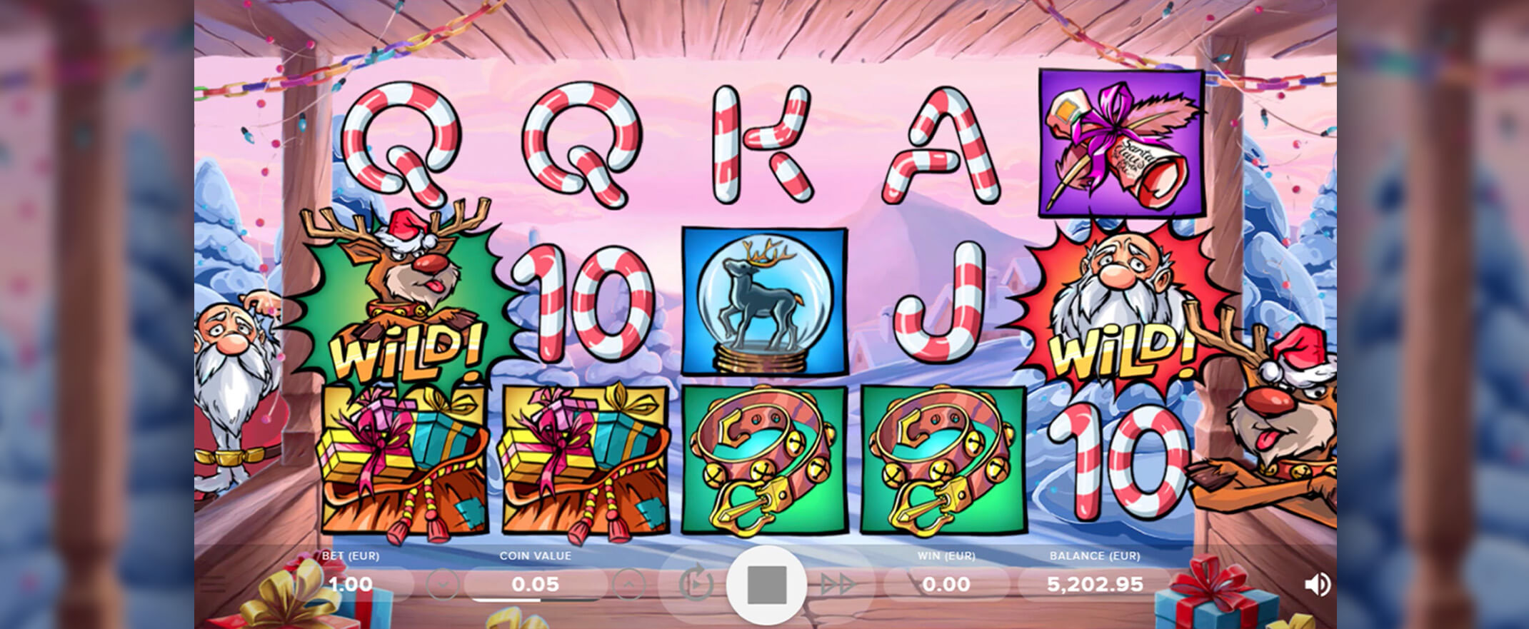 JS07 SantaVSRudolph Screenshot Image Santa vs Rudolph Spielautomat spielen
