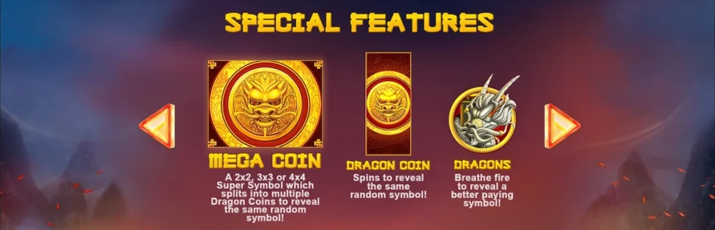dragons luck megaways slot special features