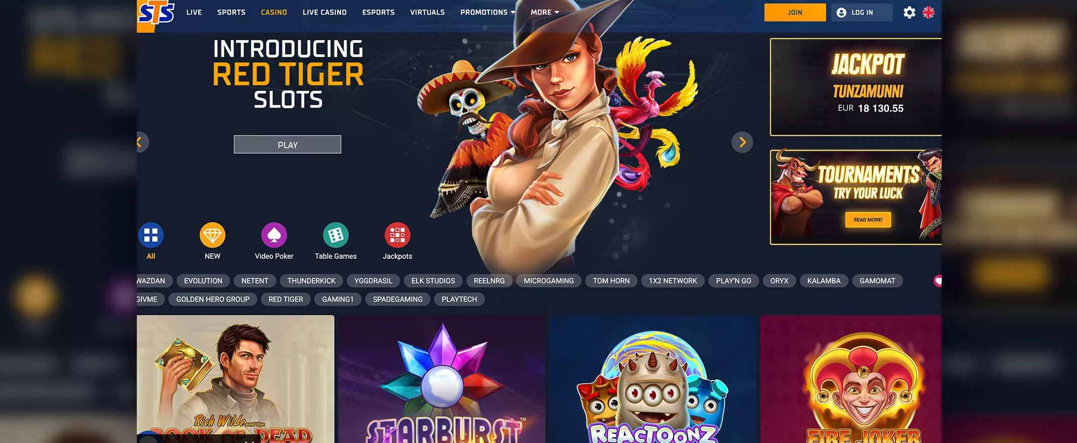 STS Casino Games & Slots
