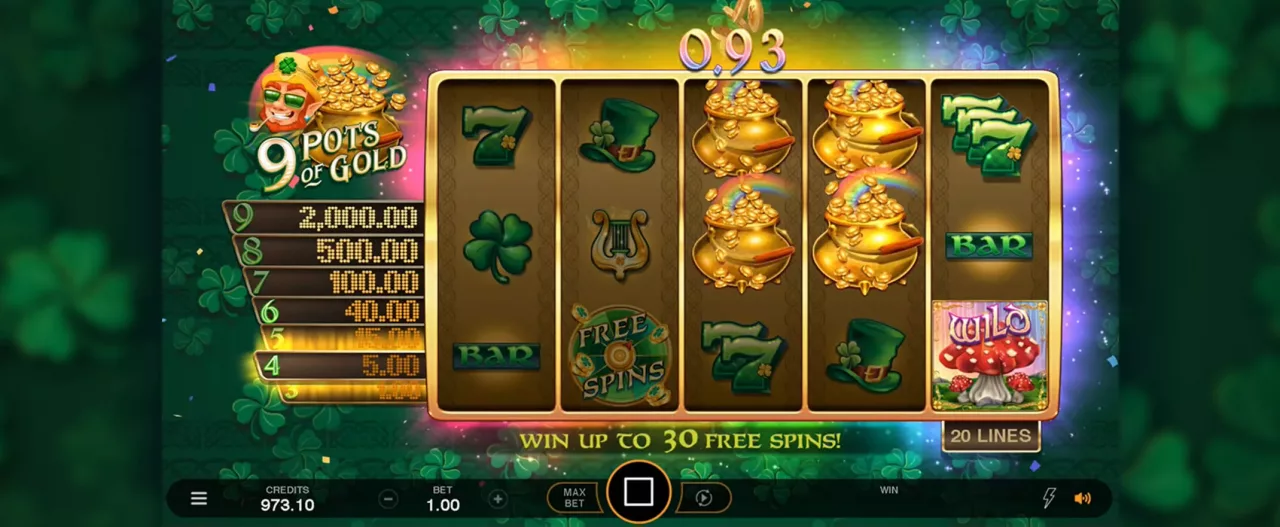9 Pots of Gold Slot Screenshot