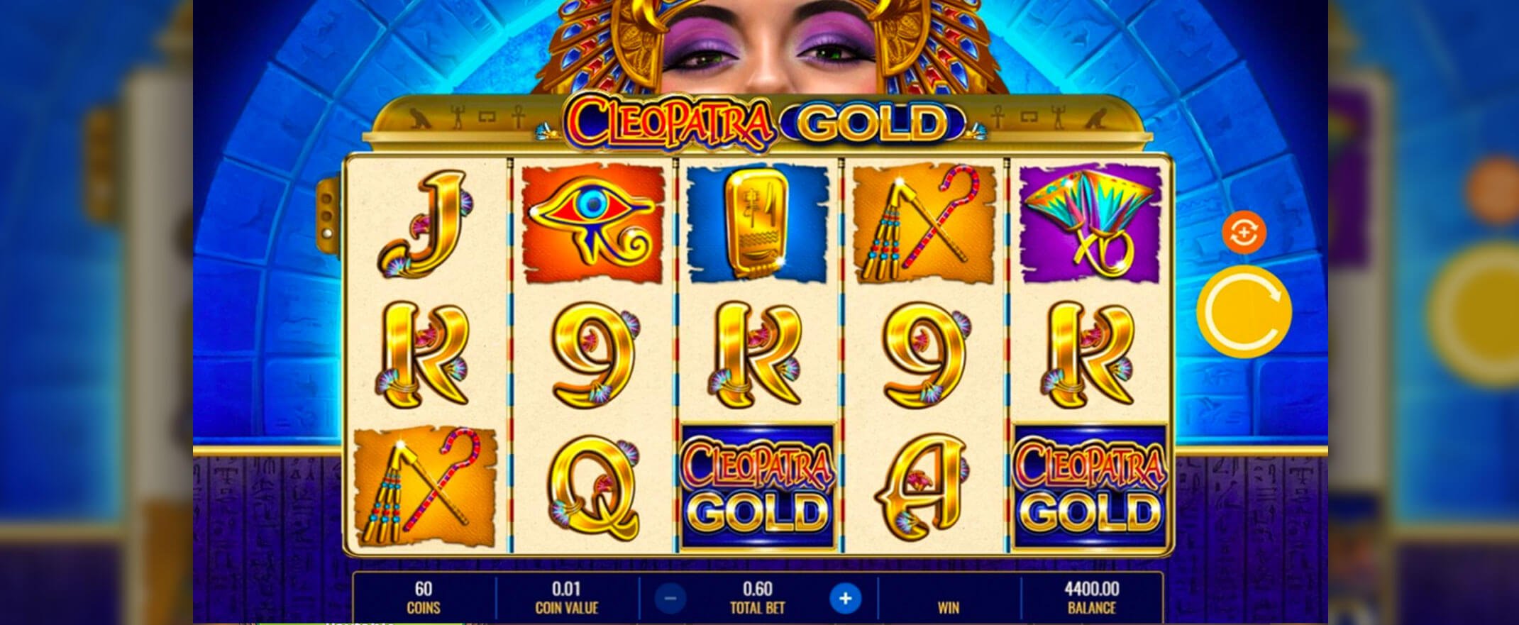 Cleopatra Gold Slot Screenshot