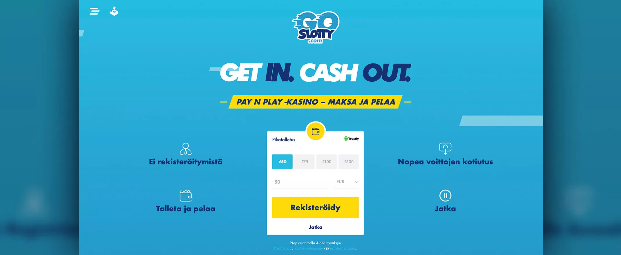GoSlotty Casinon etusivu