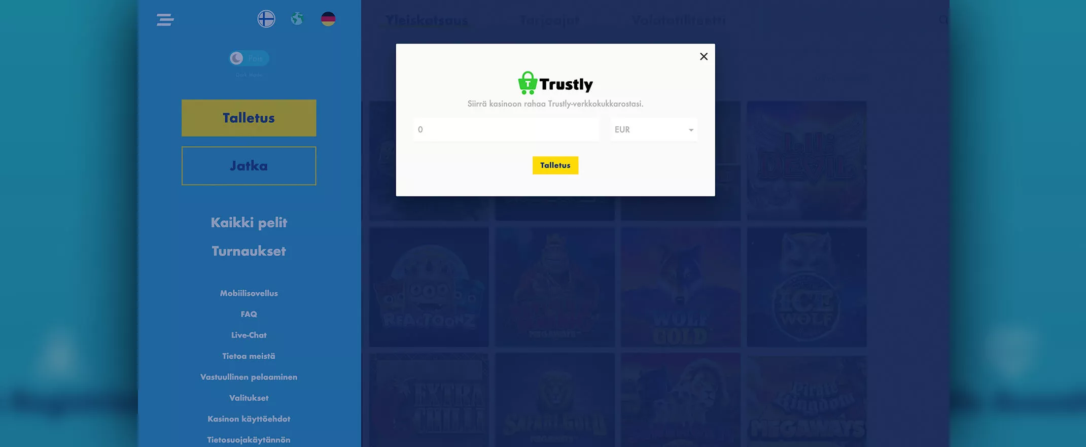 GoSlotty Casinolle rekisteröityminen