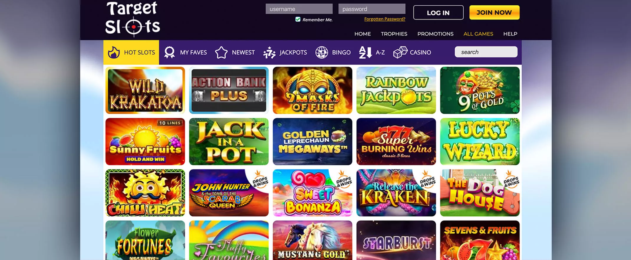 Target Slots Casino Online Games