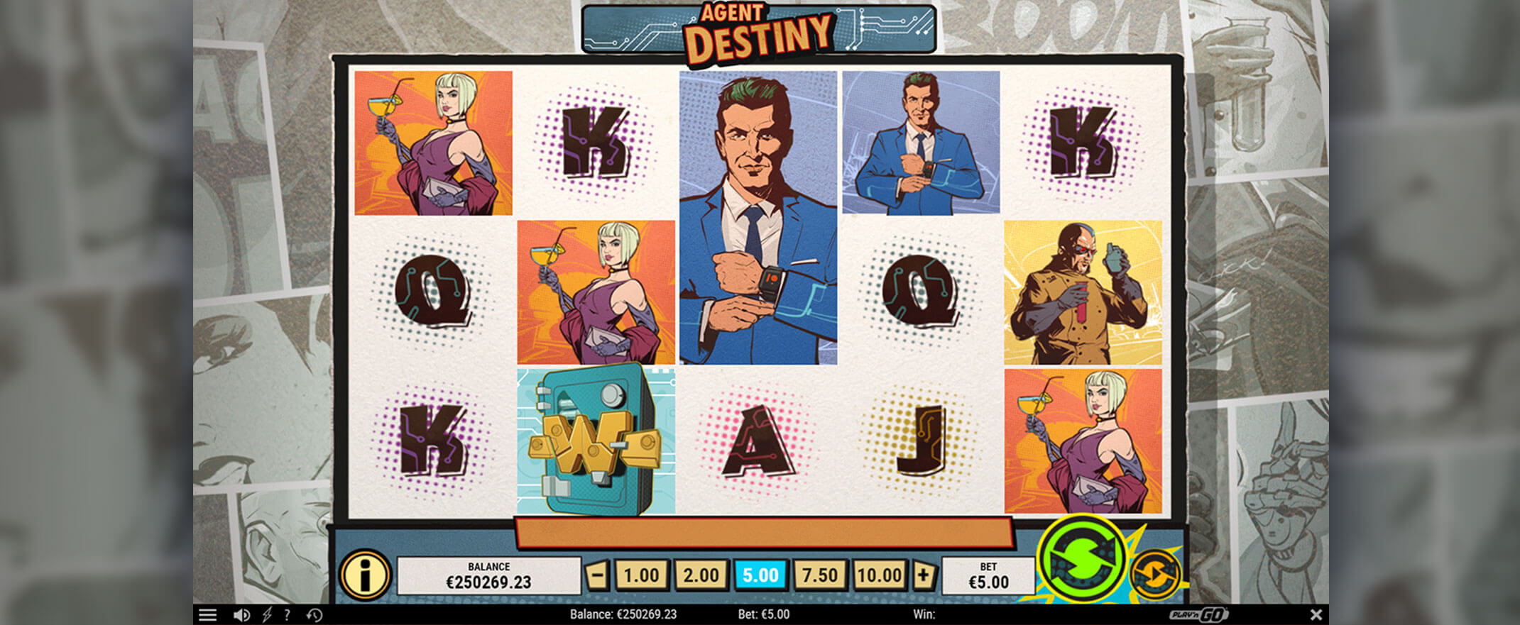 Agent Destiny Slot Screenshot