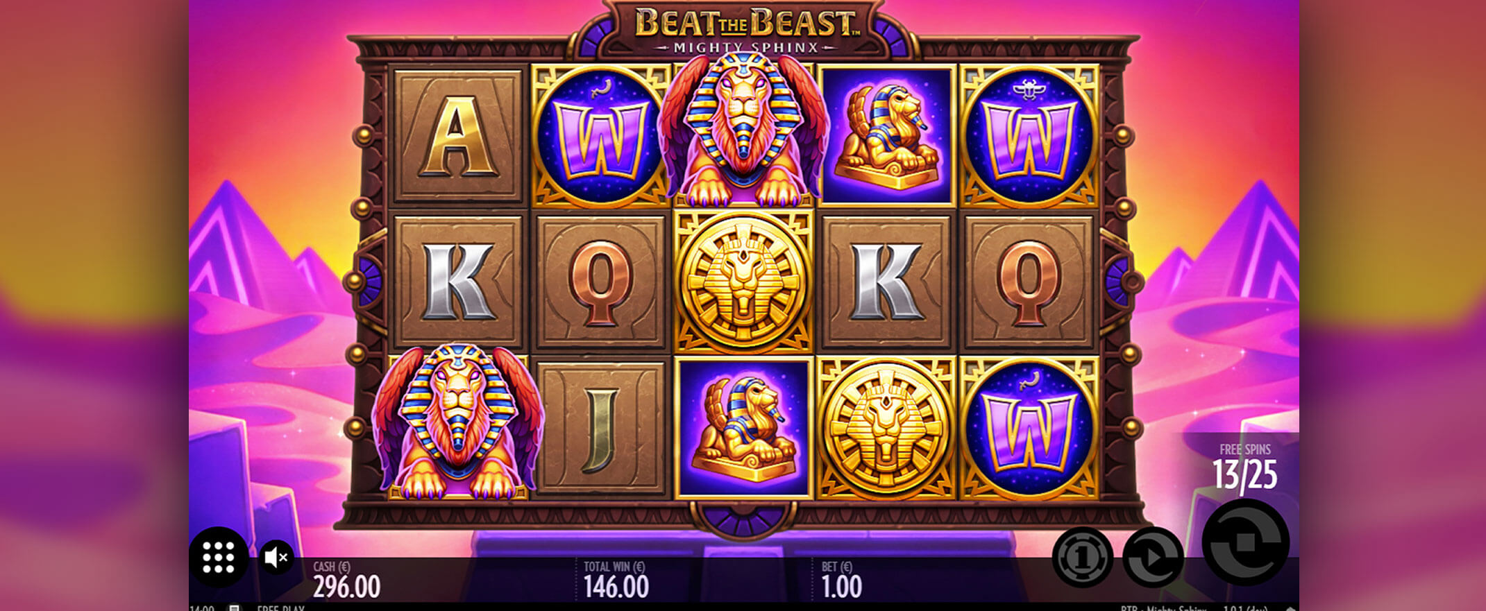 Beat the Beast: Mighty Sphinx Spielautomaten Bewertung