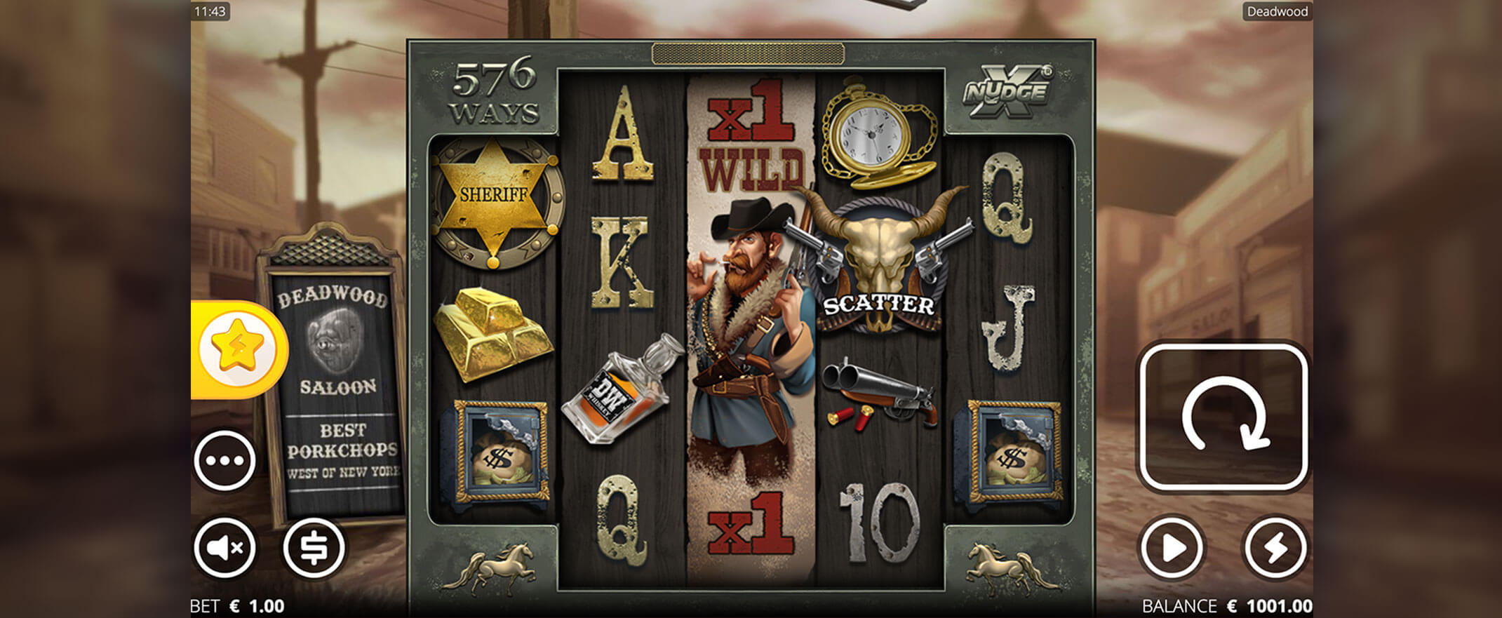Deadwood Slot Screenshot