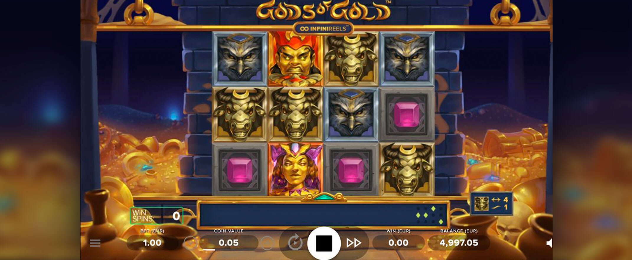 Gods of Gold INFINIREELS Spielautomaten Bewertung