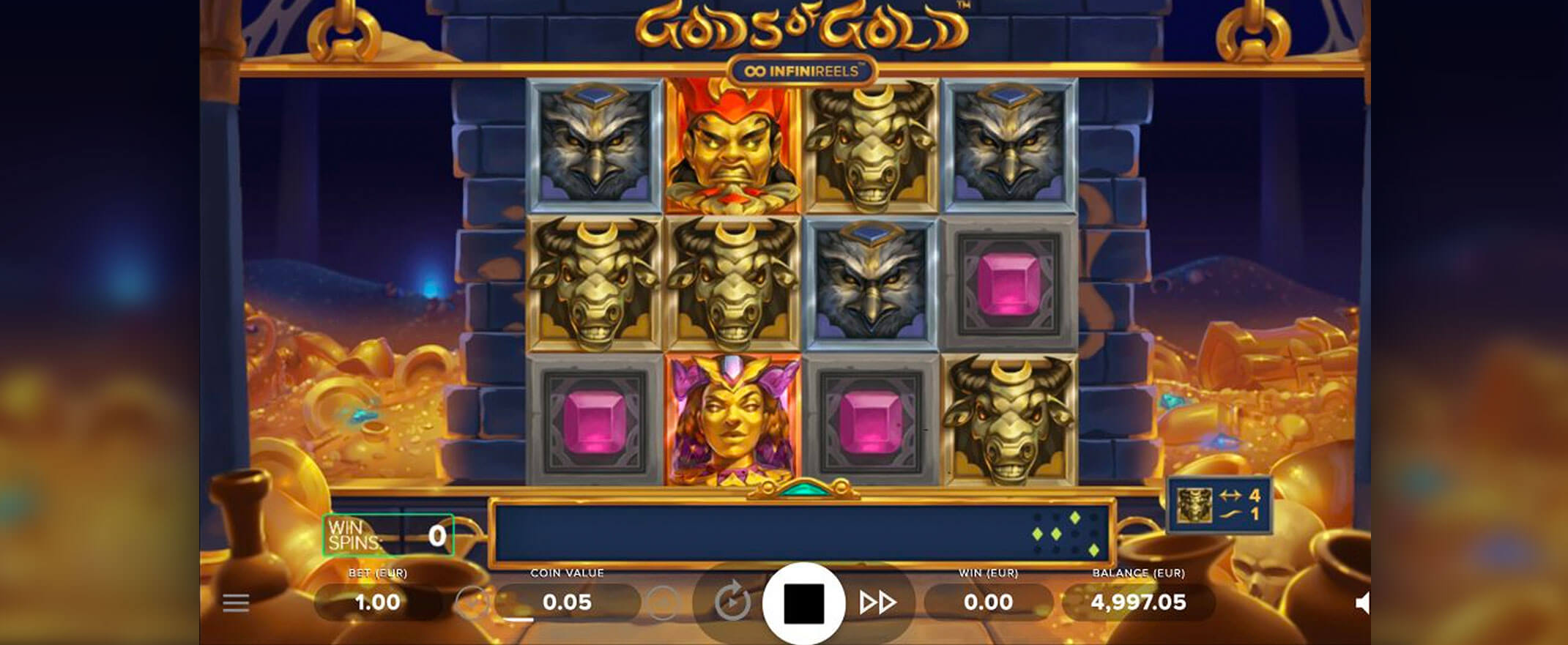 Gods of Gold Infinireels video slot