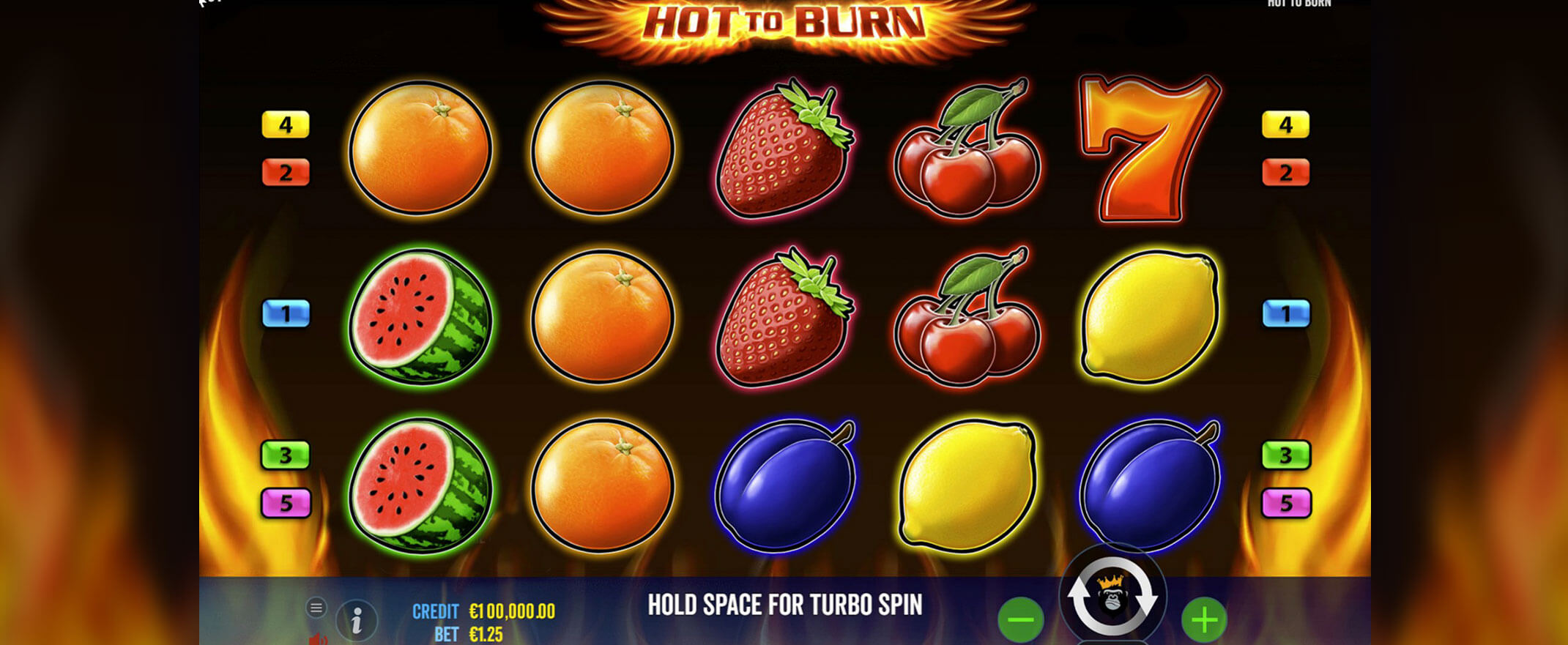 Hot to Burn Slot Screenshot