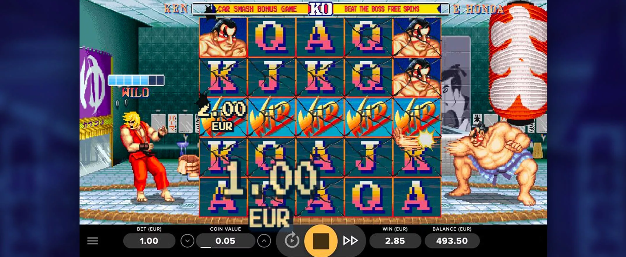 Street Fighter II video slot