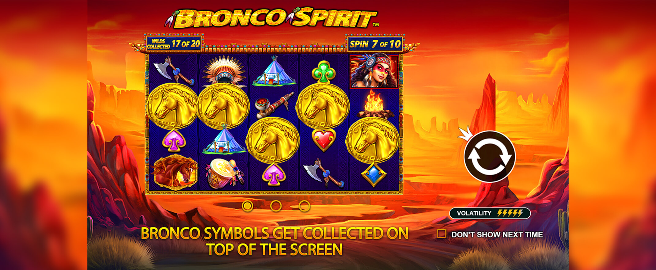 Bronco Spirit Slot Screenshot