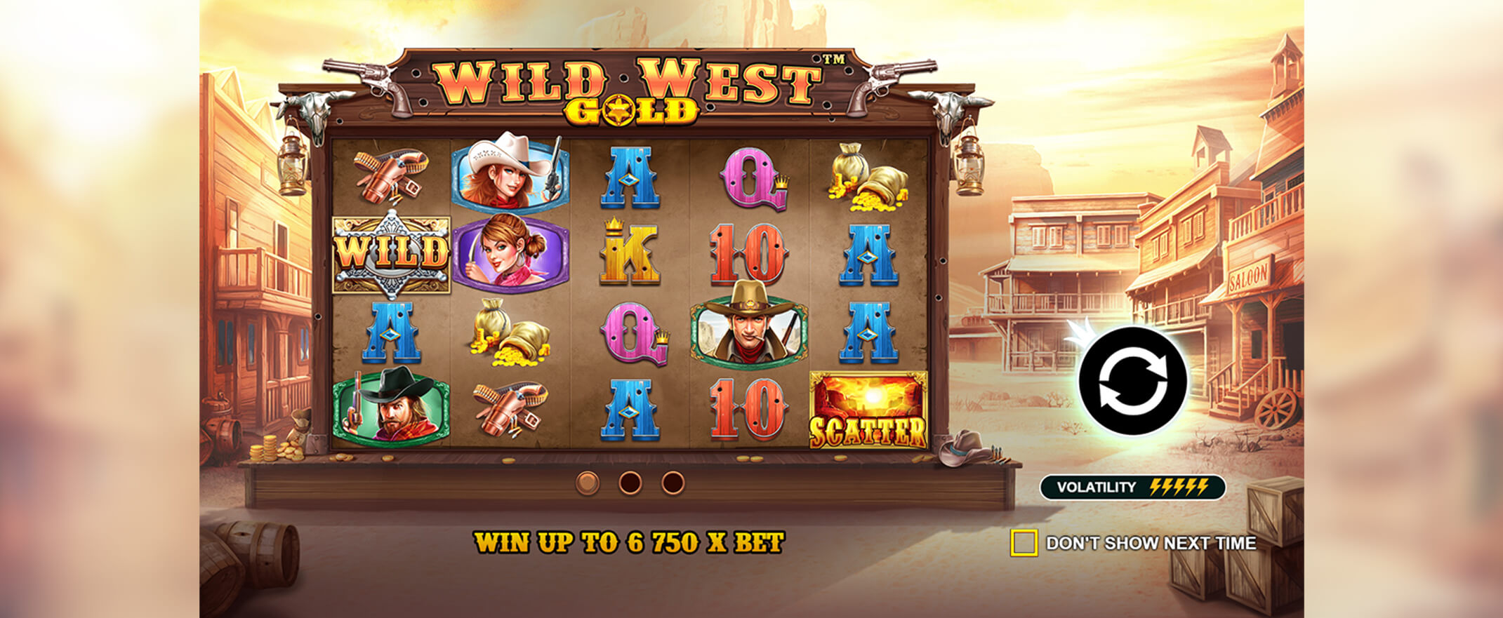 Wild West Gold -peliarvostelu, kuva pelin keloista ja symboleista