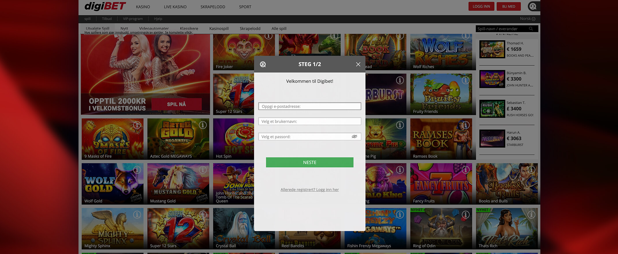 Slik Registrerer Du Deg Hos Digibet