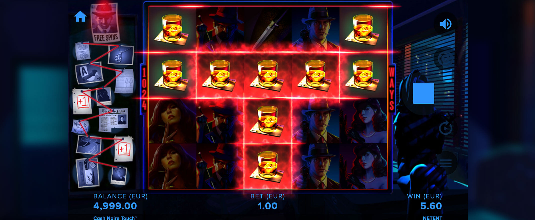 Cash Noire Slot Screenshot