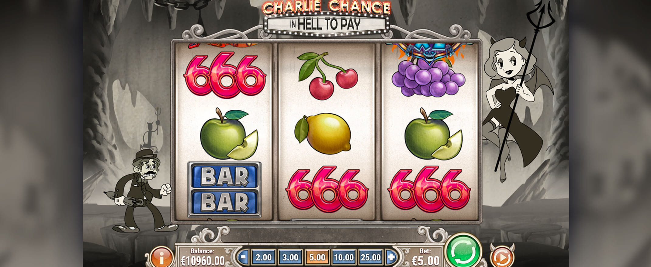 Charlie Chance in Hell to Pay Spielautomaten Bewertung