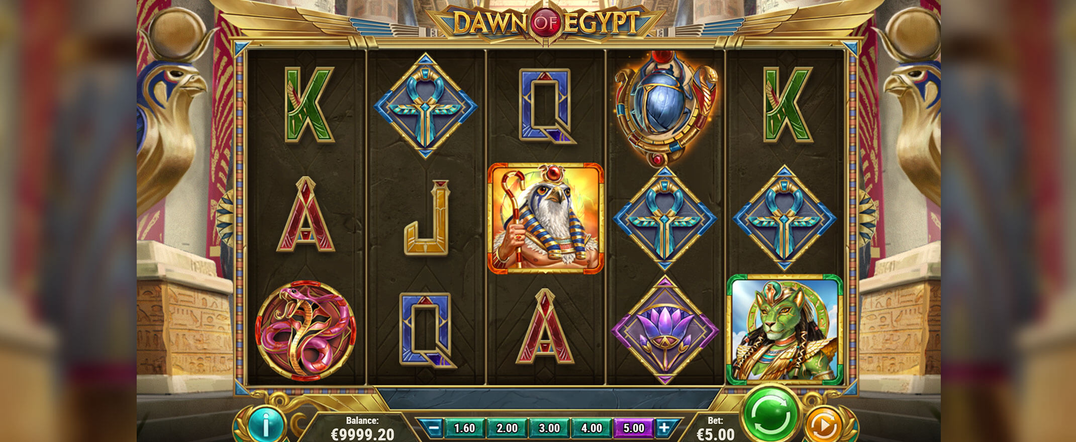 Dawn of Egypt Slot Screenshot