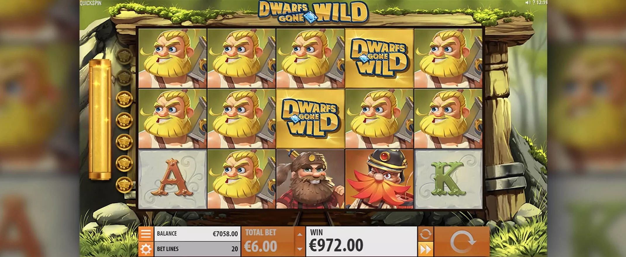 Dwarfs Gone Wild Slot Screenshot
