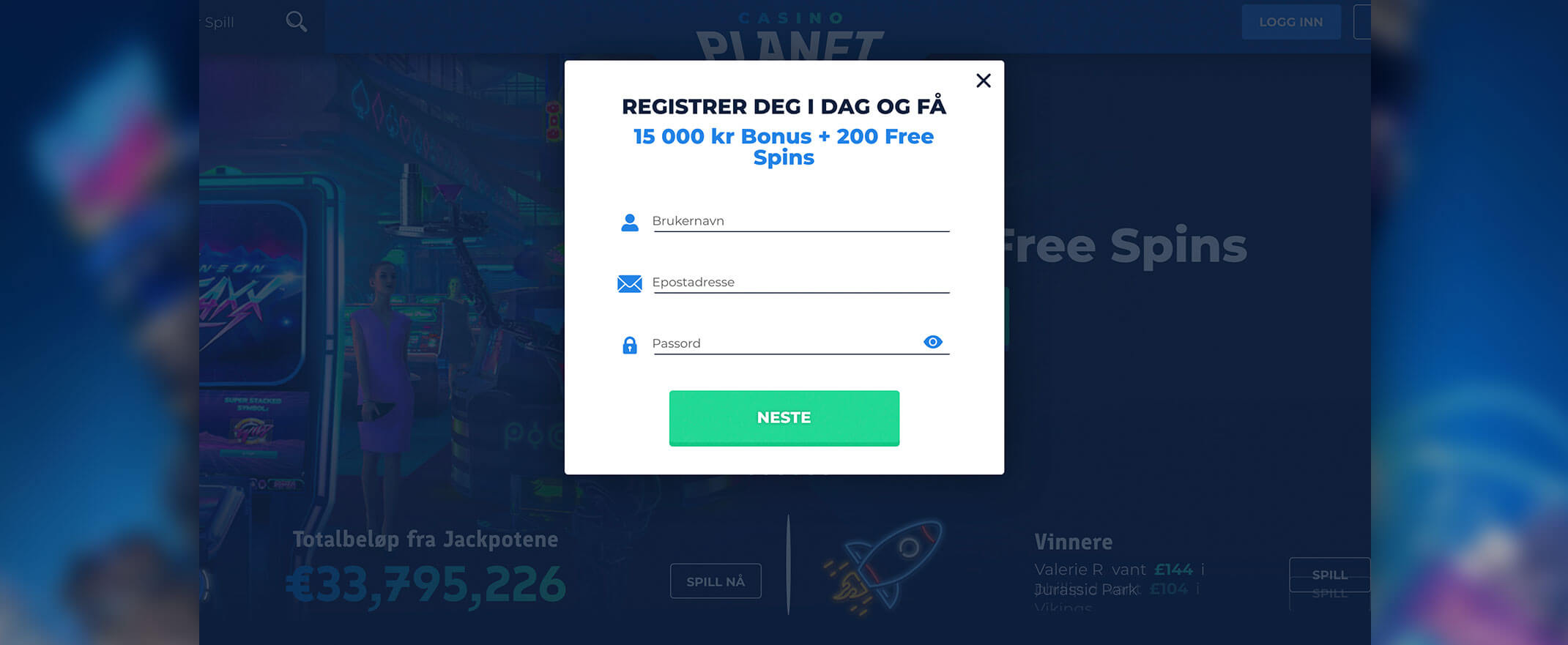 Slik Registrerer Du Deg Hos Casino Planet