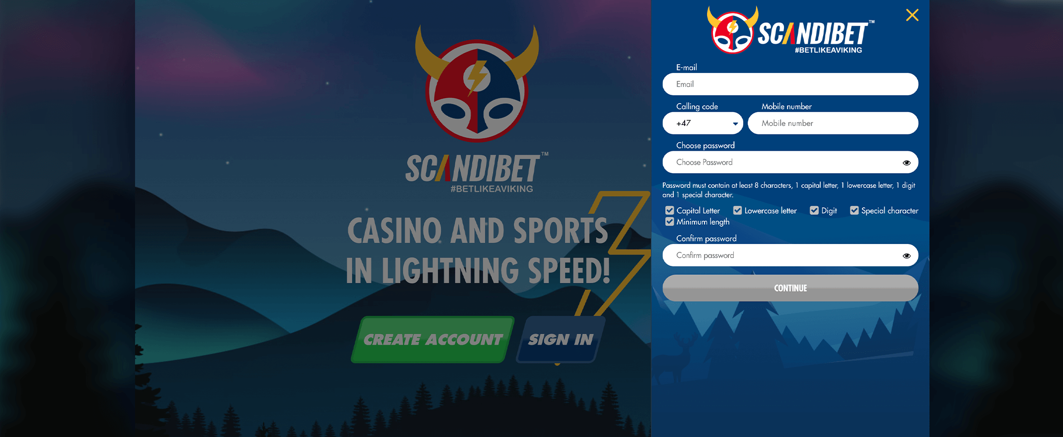 ScandiBet Casino registrierung
