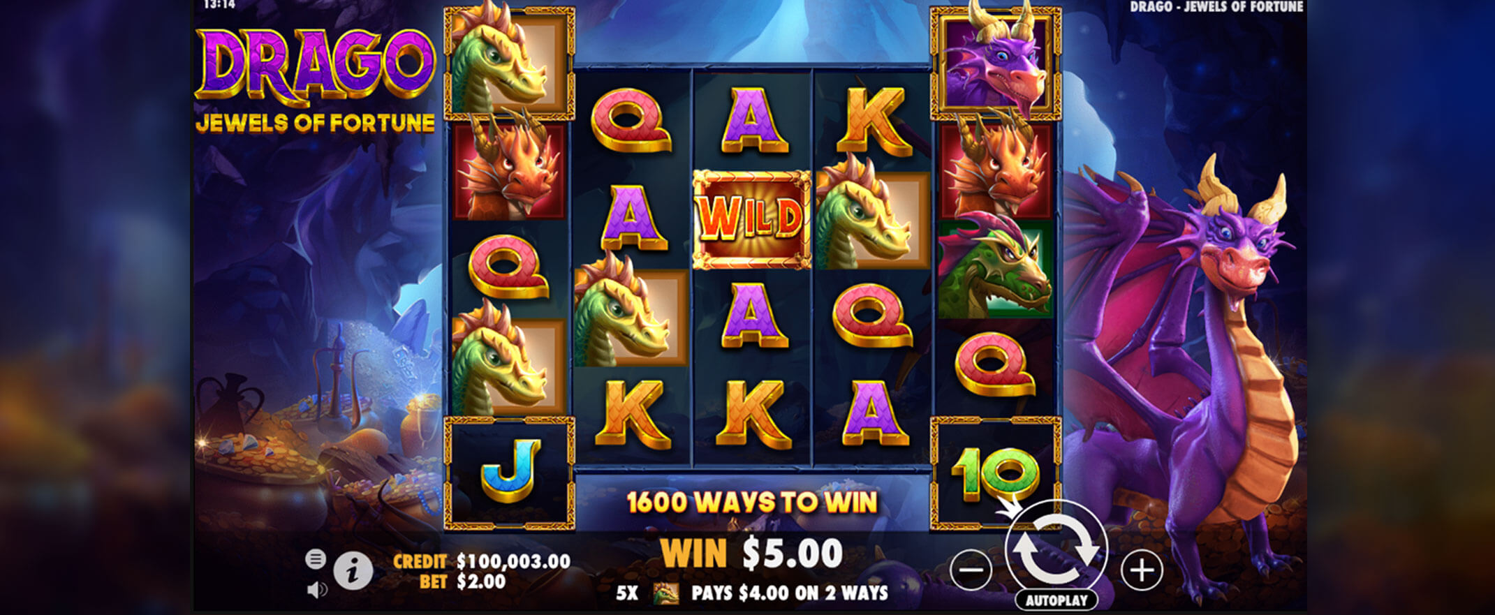 Drago Jewels of Fortune slot screenshot