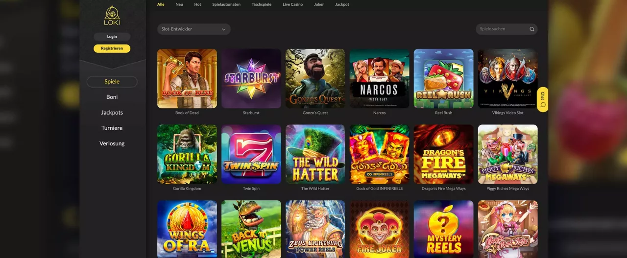 Loki Casino spielautomaten