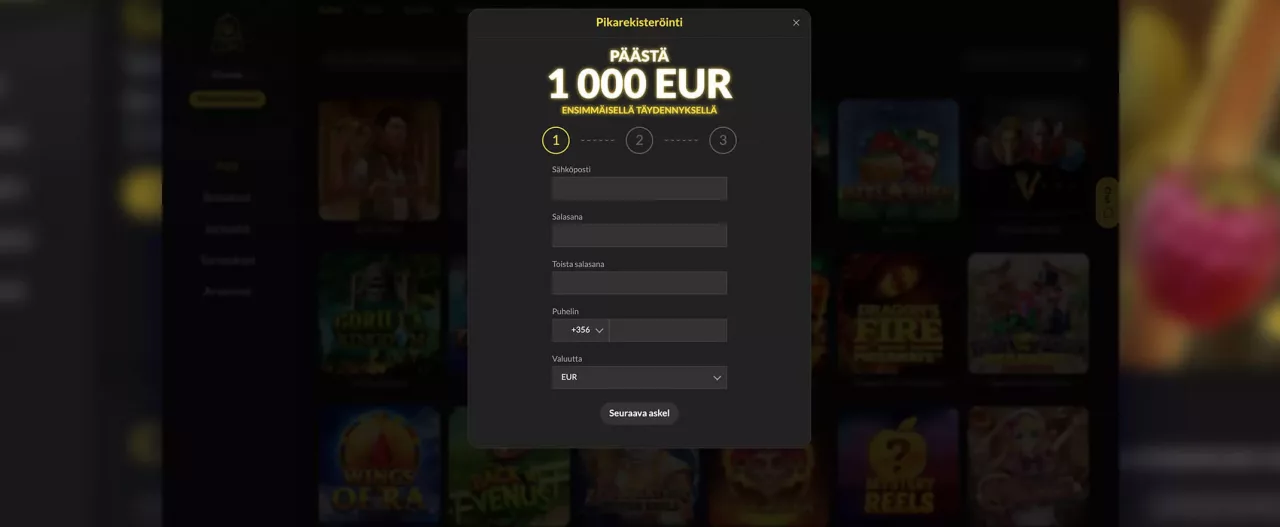 Loki casinolle rekisteröityminen
