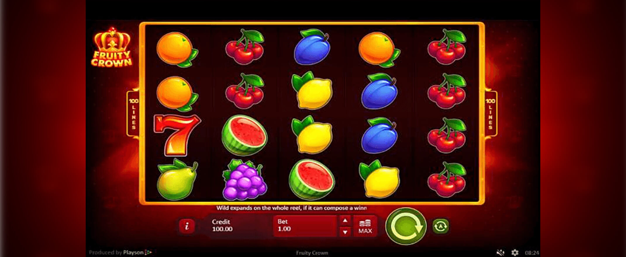 Fruity Crown slot screenshot