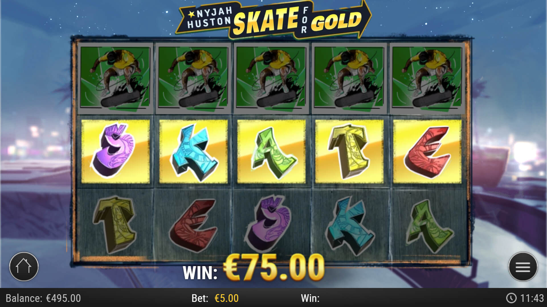 Nyjah Huston - Skate for Gold Spielautomaten Bewertung