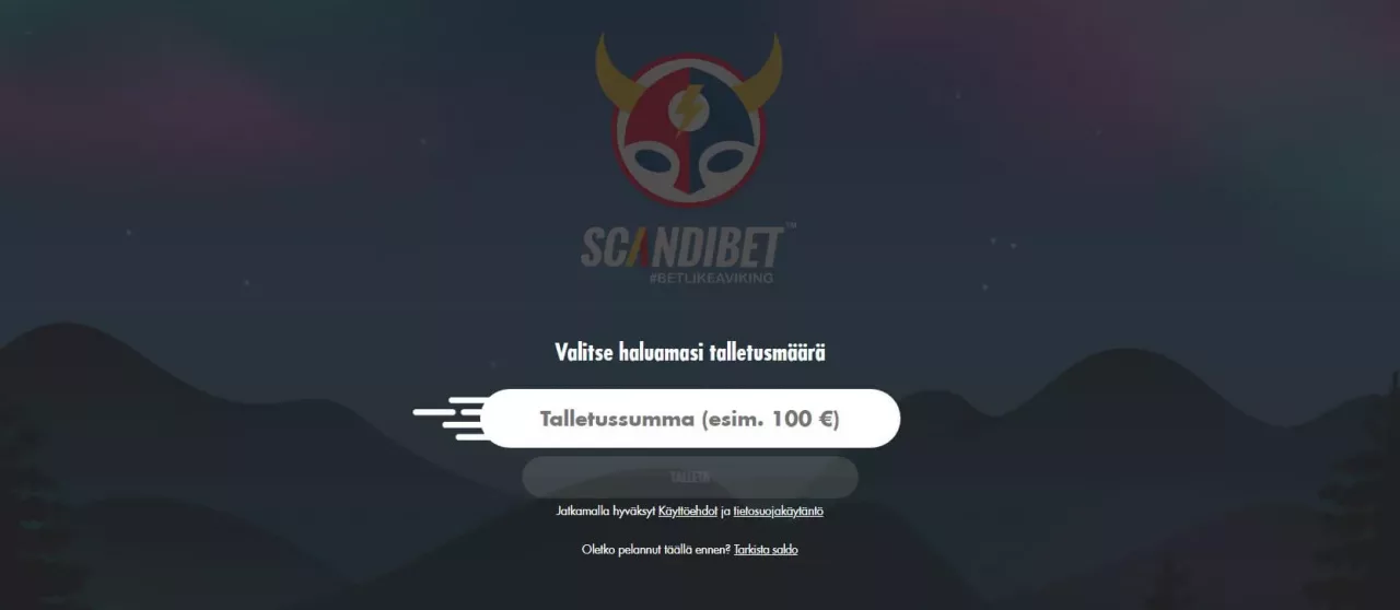 ScandiBet rekisteröityminen