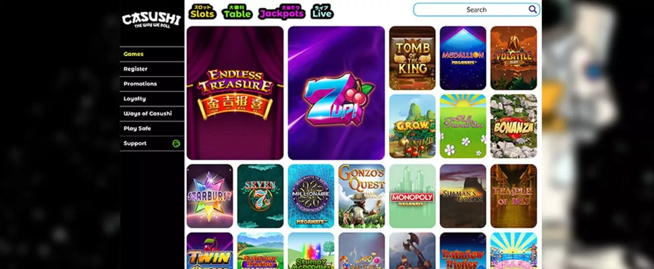 Casushi Casino Games