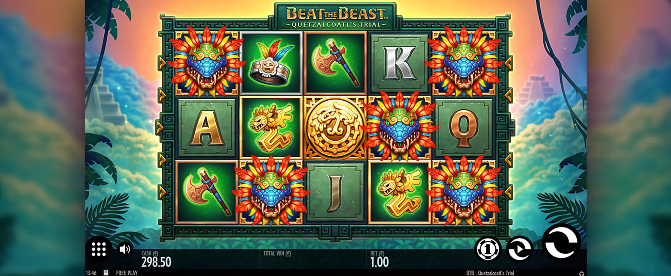Beat the Beast Quetzalcoatl's Trial slot screenshot