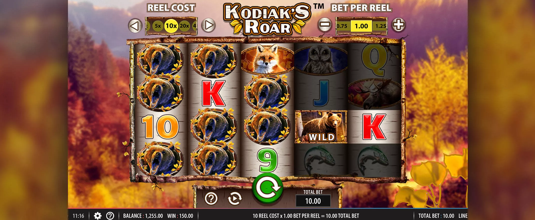 Kodiak's Roar slot screenshot
